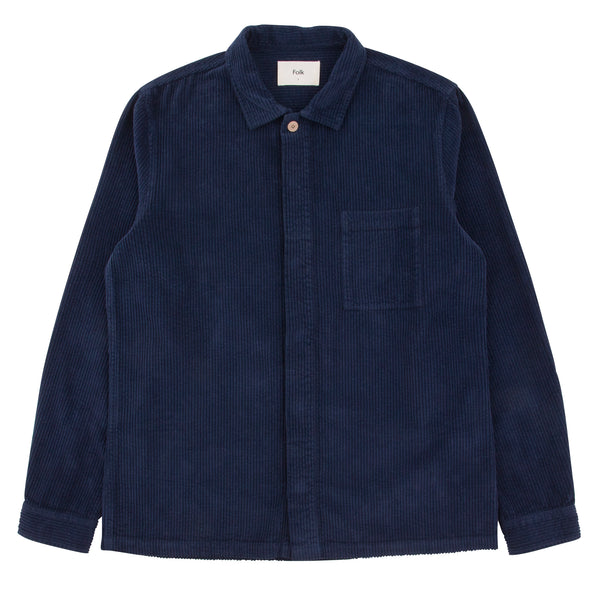 Patch Shirt - Navy Cord