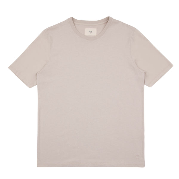 Contrast Sleeve Tee - Stone