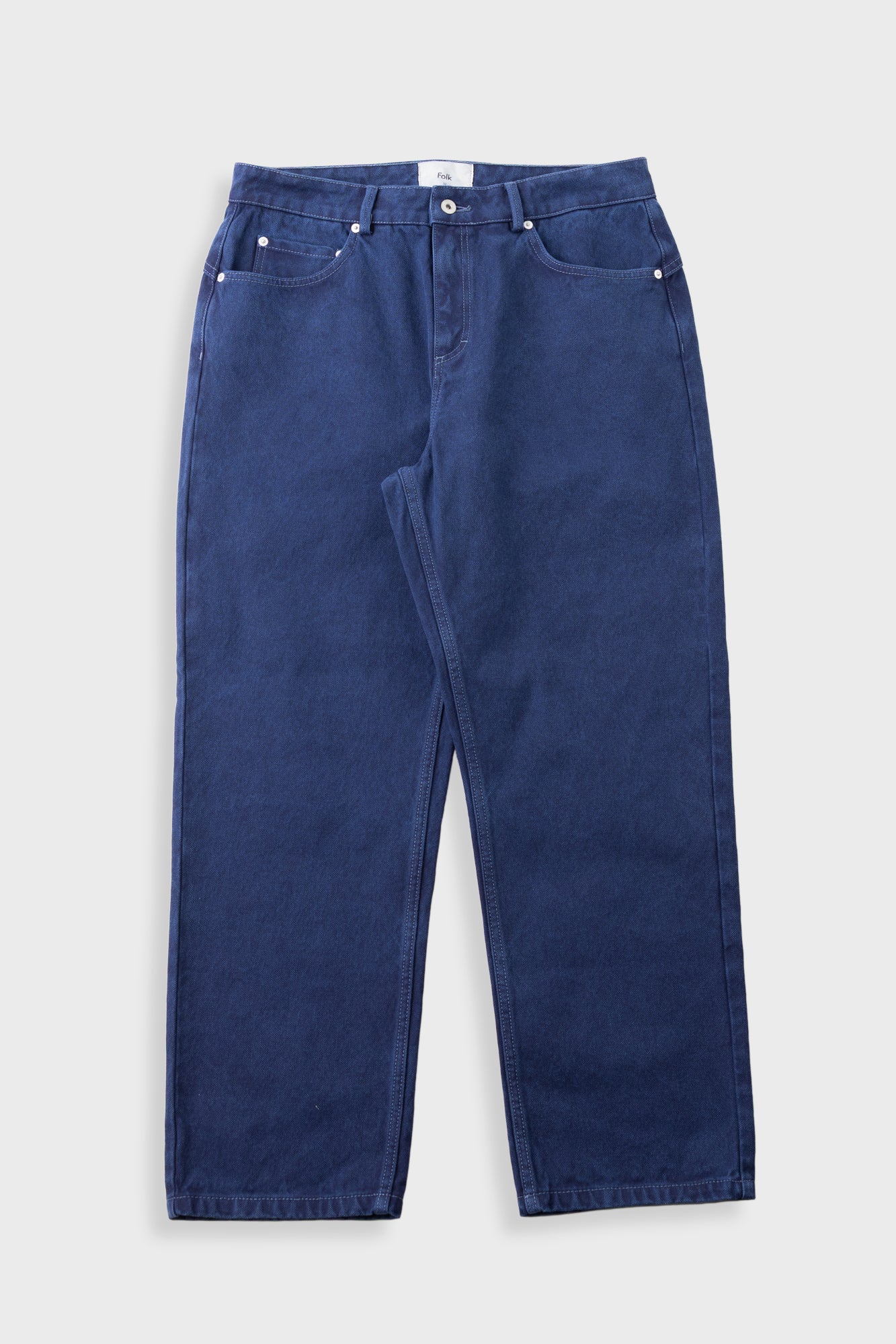 Folk | Folk Barrel Leg Jean - Soft Blue Canvas