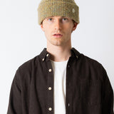 Mohair Rib Beanie - Sage Mohair