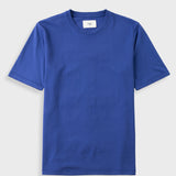Kontrastärmel-T-Shirt – Hellblau