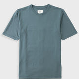 T-Shirt mit Kontrastärmeln - Rauchgrün