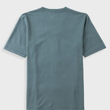 T-Shirt mit Kontrastärmeln - Rauchgrün