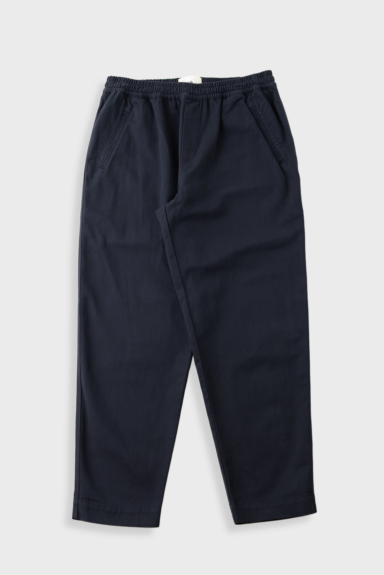 Folk | Folk Drawcord Assembly Pant - Soft Black Brushed Twill
