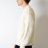 Überschnittenes Sweatshirt - Ecru