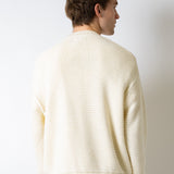 Überschnittenes Sweatshirt - Ecru