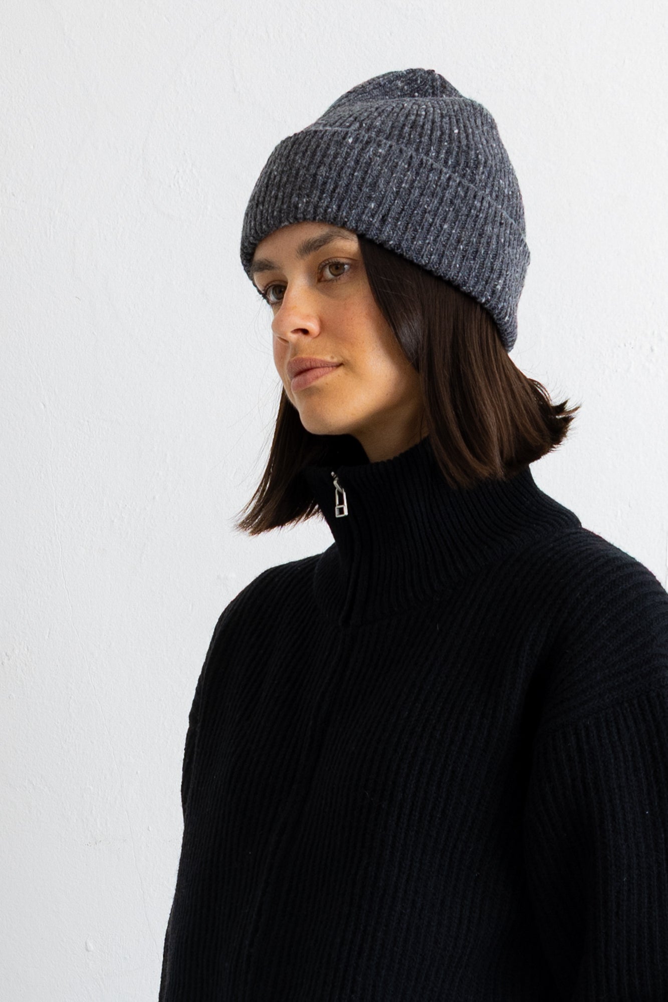 Folk | Folk Shin Beanie - Charcoal