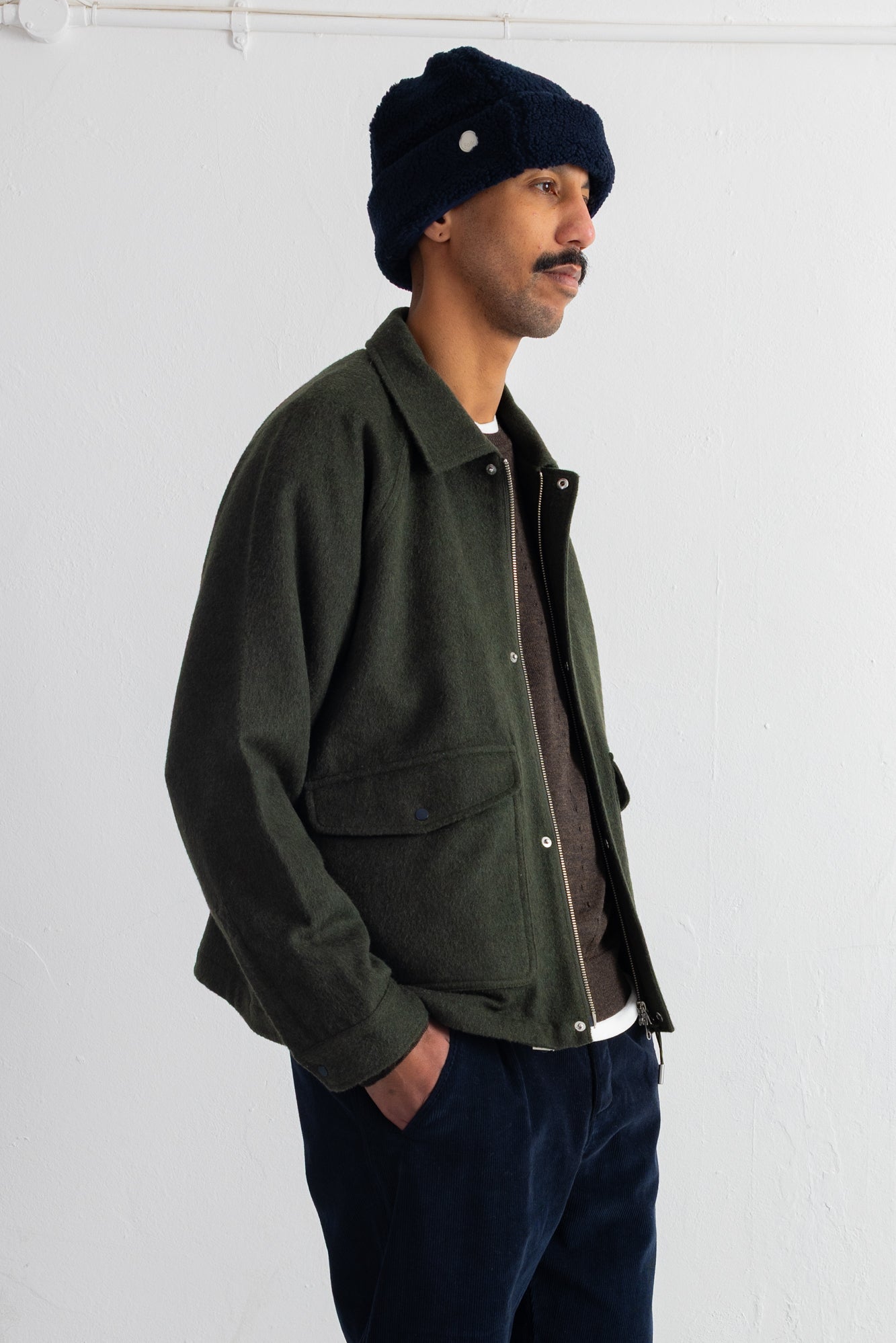 Fleece Beanie - Navy