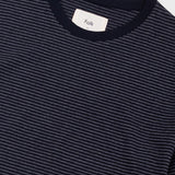 Folk | Folk 1x1 Striped T-Shirt - Black / Charcoal
