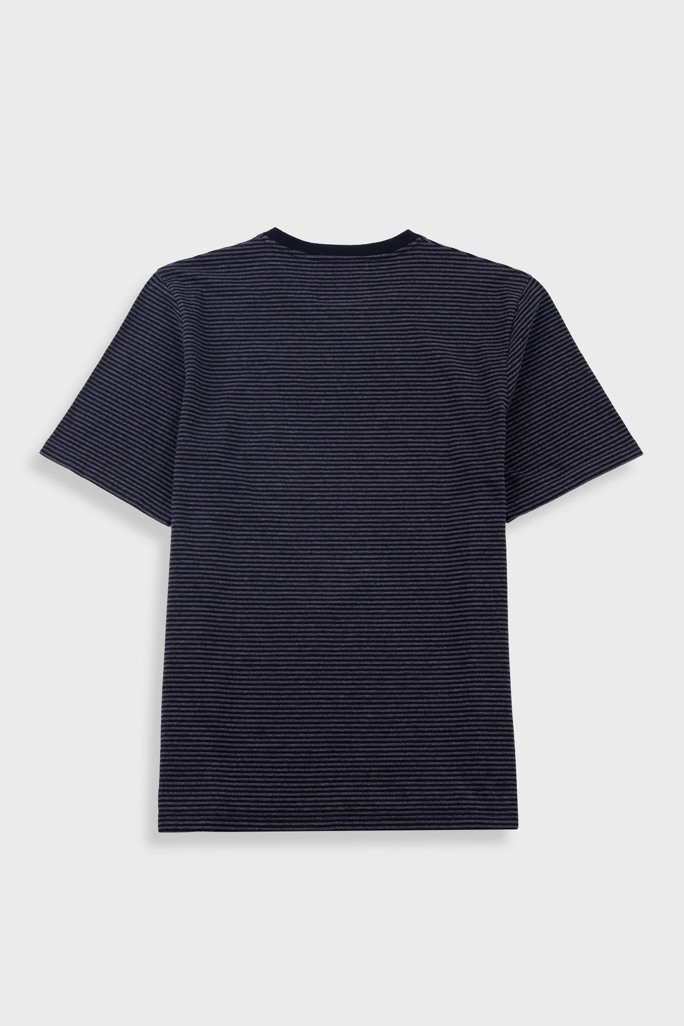 Folk | Folk 1x1 Striped T-Shirt - Black / Charcoal