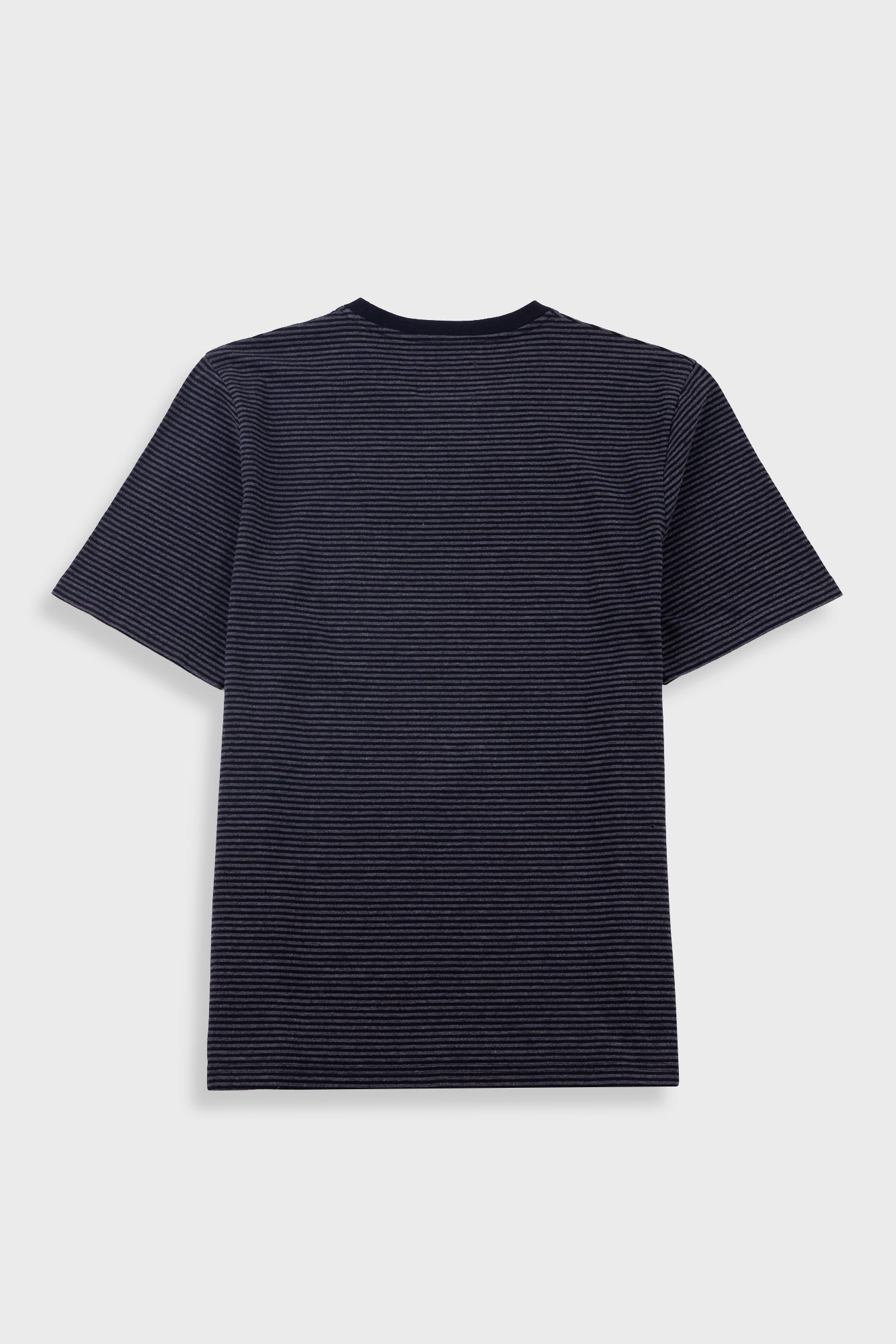 Folk | Folk 1x1 Striped T-Shirt - Black / Charcoal