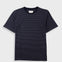 Folk | Folk 1x1 Striped T-Shirt - Black / Charcoal