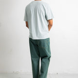 Folk | Folk 1x1 Striped T-Shirt - Blue Oxide / Ecru