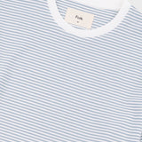 Folk | Folk 1x1 Striped T-Shirt - Blue Oxide / Ecru