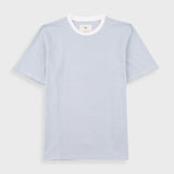 Folk | Folk 1x1 Striped T-Shirt - Blue Oxide / Ecru