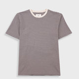 Folk | Folk 1x1 Striped T-Shirt - Espresso / Stone
