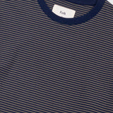 Folk | Folk 1x1 Striped T-Shirt - Navy / Olive