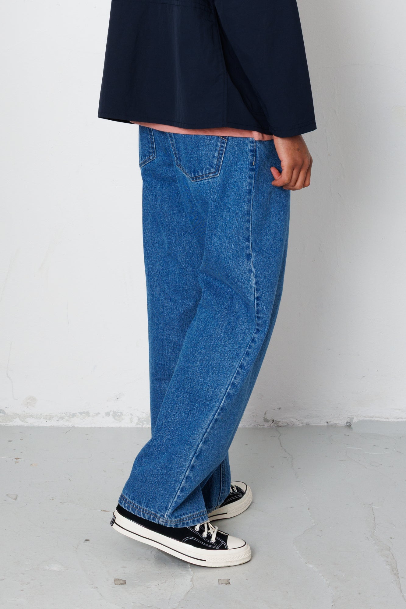 Folk | Folk Relaxed 5 Pocket Jean - Mid Wash Denim