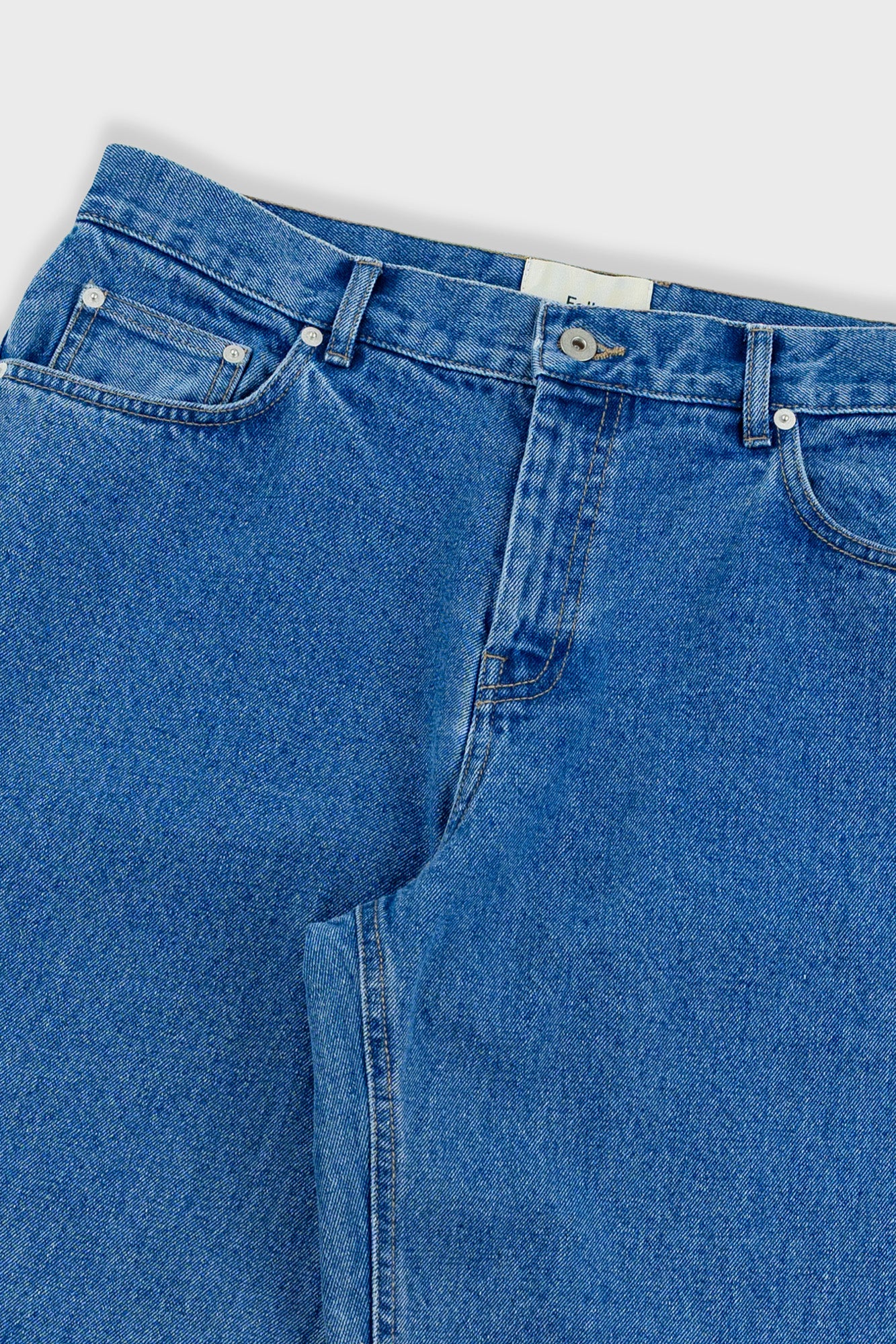Folk | Folk Relaxed 5 Pocket Jean - Mid Wash Denim