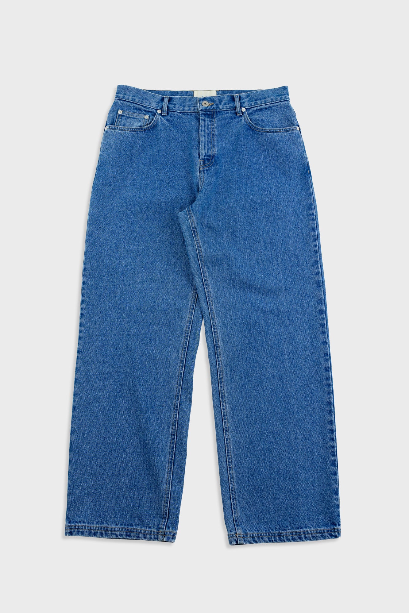Folk | Folk Relaxed 5 Pocket Jean - Mid Wash Denim