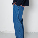 Folk | Folk Relaxed 5 Pocket Jean - Mid Wash Denim