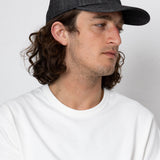 6 Panel Cap - Black Denim
