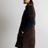 A-Line Zip Dress - Chocolate Chunky Cord