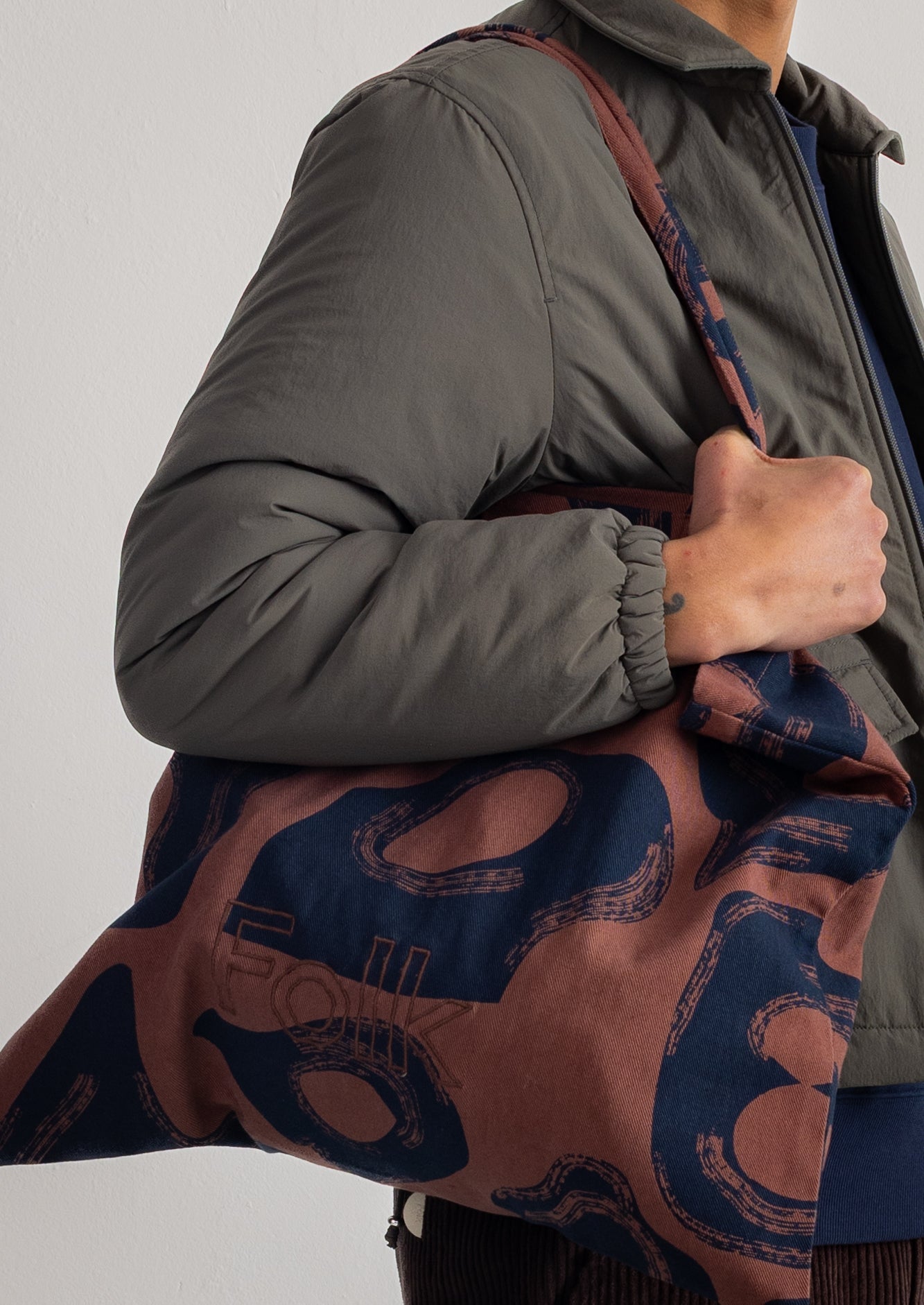Tote Bag - Espresso / Navy