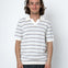 Folk | Folk Alder Polo - Ecru / Blue