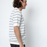 Folk | Folk Alder Polo - Ecru / Blue
