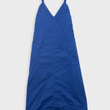 Blue dress on a white background