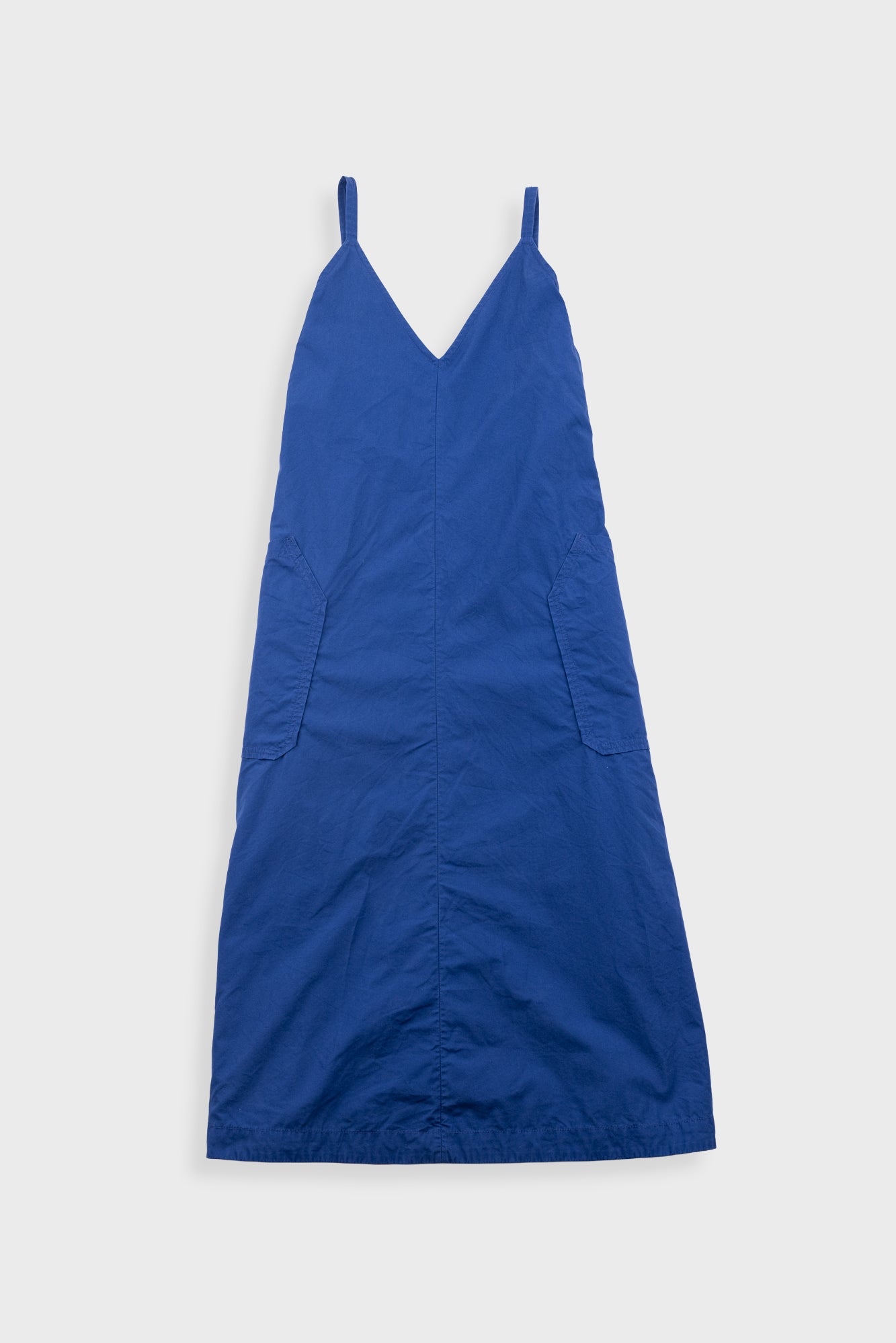 Blue dress on a white background