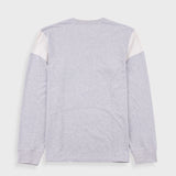 Folk | Folk Long Sleeve Arc T-Shirt - Grey / Ecru Melange