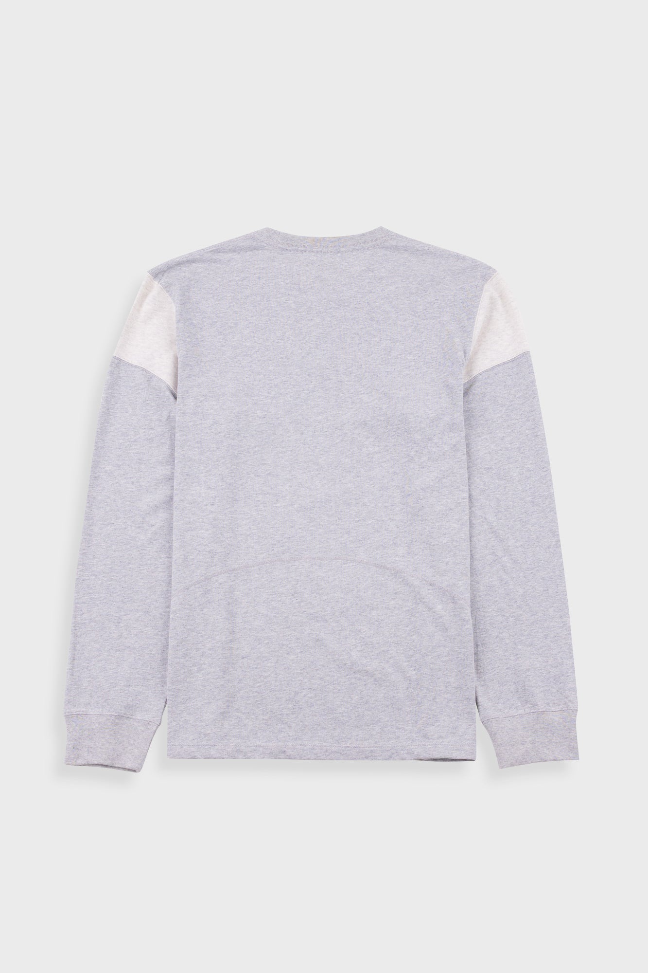 Folk | Folk Long Sleeve Arc T-Shirt - Grey / Ecru Melange