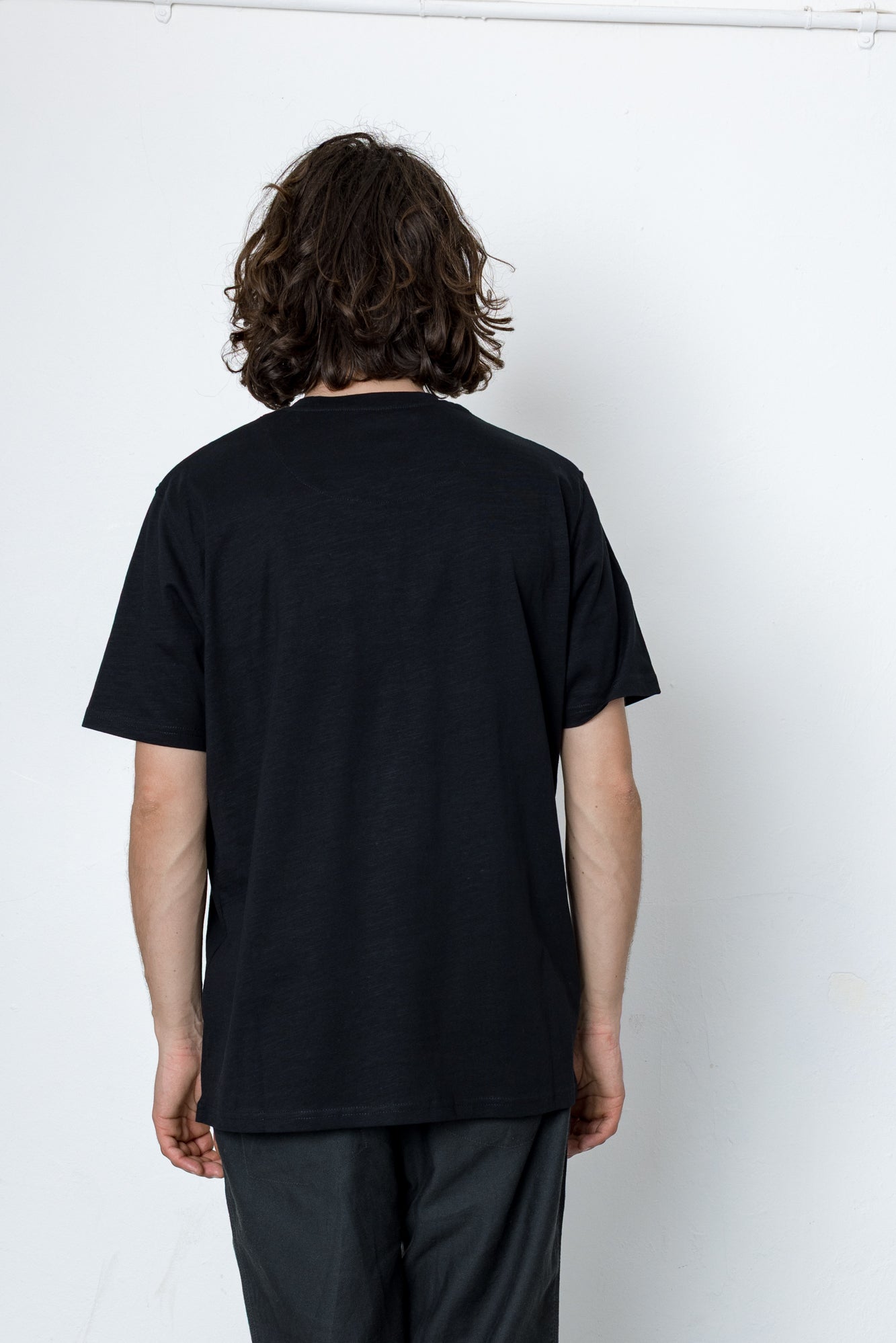 Folk | Folk Arch Embroidery T-Shirt - Black