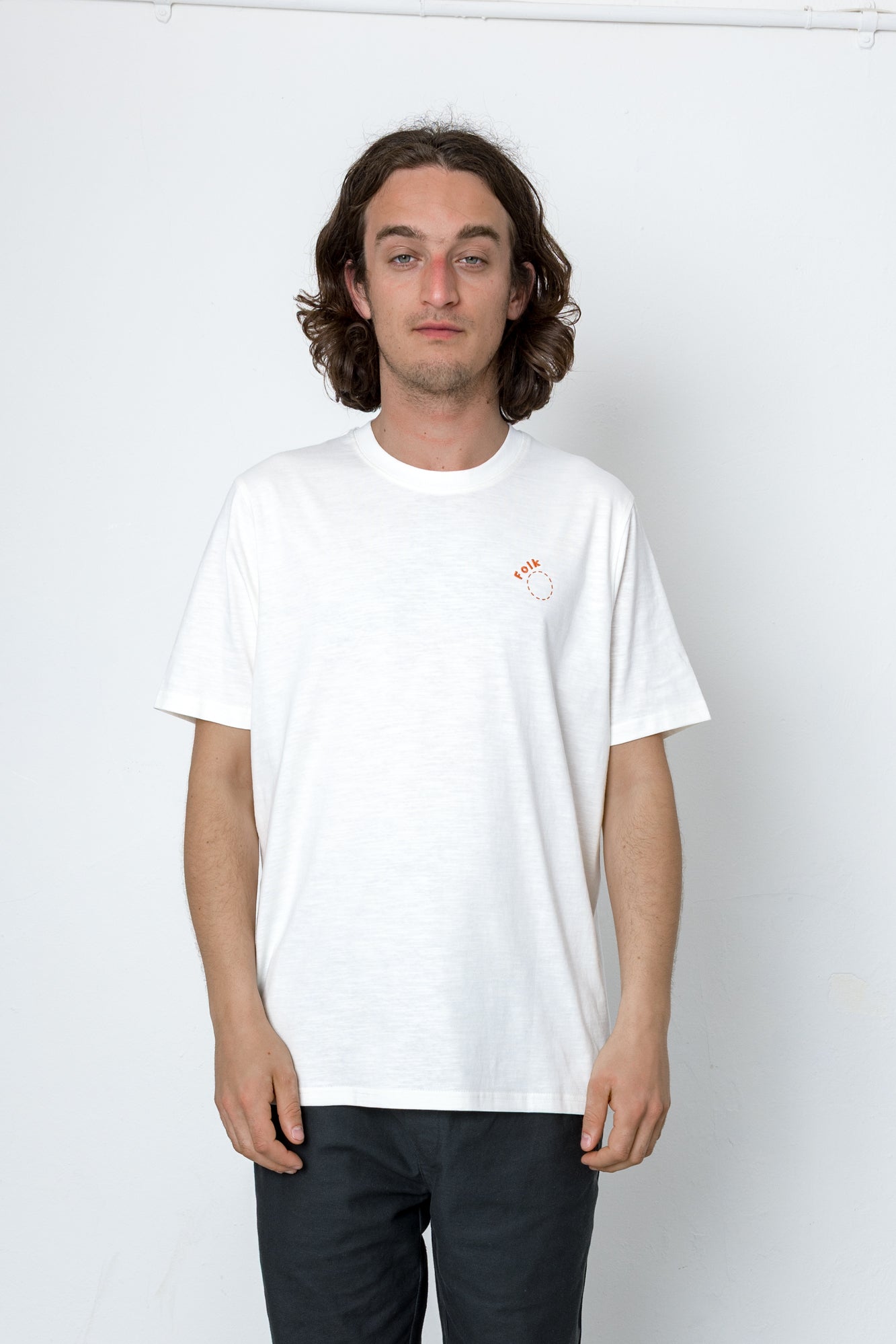 Folk | Folk Arch Embroidery T-Shirt - Ecru