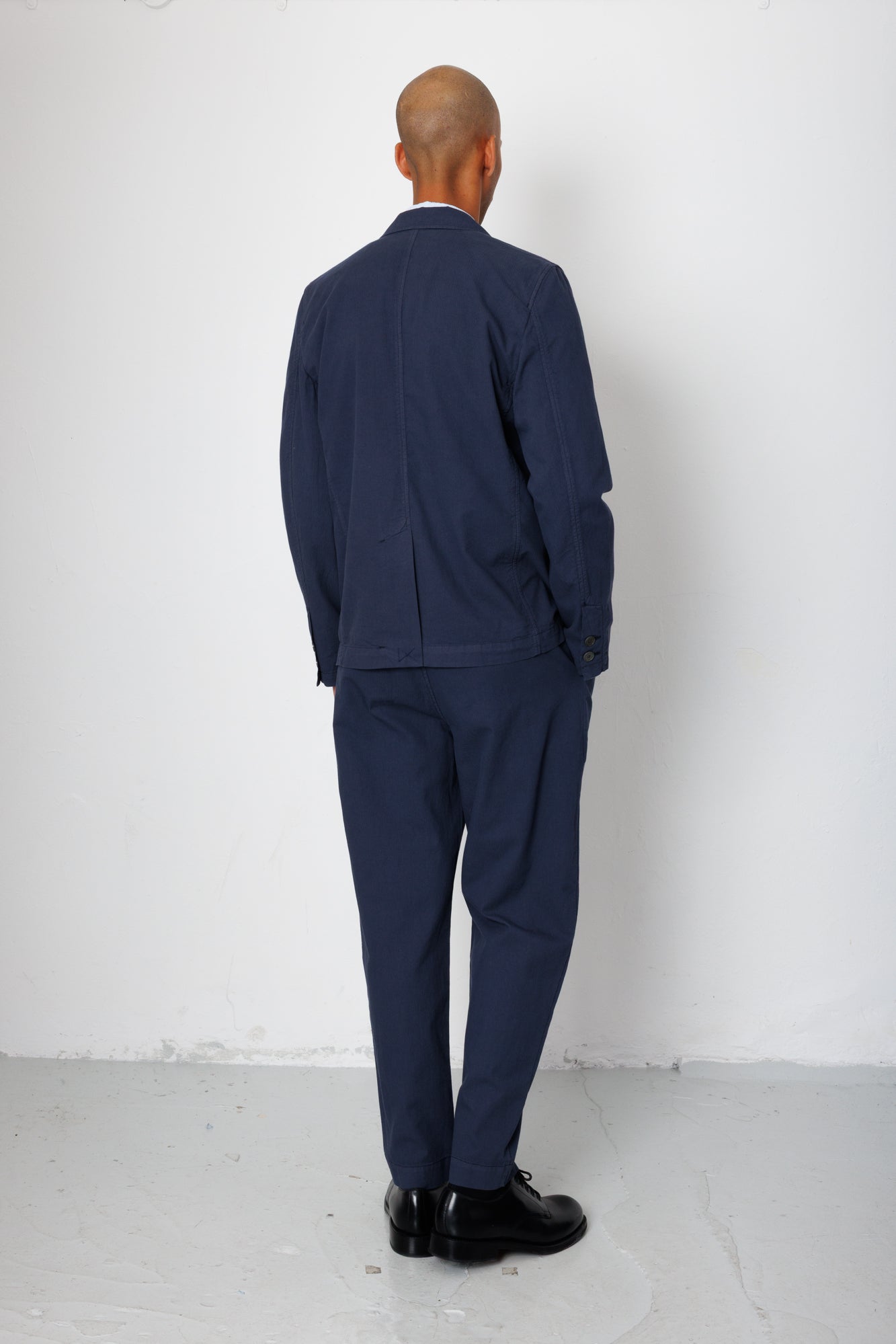 Folk | Folk Assembly Blazer - Soft Navy Mini Stripe
