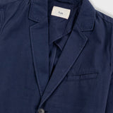 Folk | Folk Assembly Blazer - Soft Navy Mini Stripe