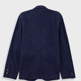 Folk | Folk Assembly Blazer - Navy Bronze Brushed Stripe