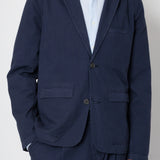 Folk | Folk Assembly Blazer - Soft Navy Mini Stripe