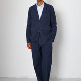 Folk | Folk Assembly Blazer - Soft Navy Mini Stripe