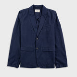 Folk | Folk Assembly Blazer - Soft Navy Mini Stripe