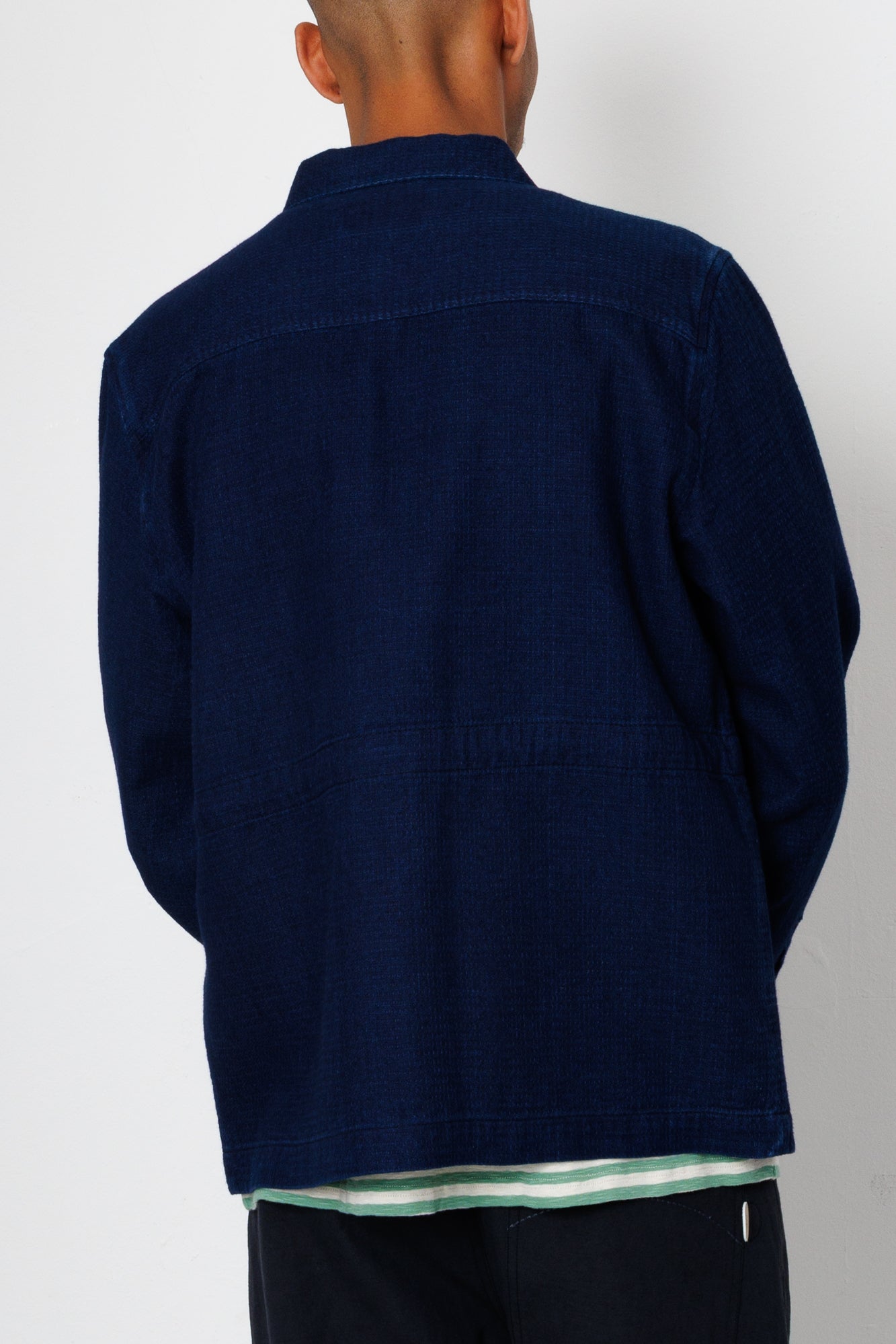 Folk | Folk Assembly Jacket - Indigo Basketweave