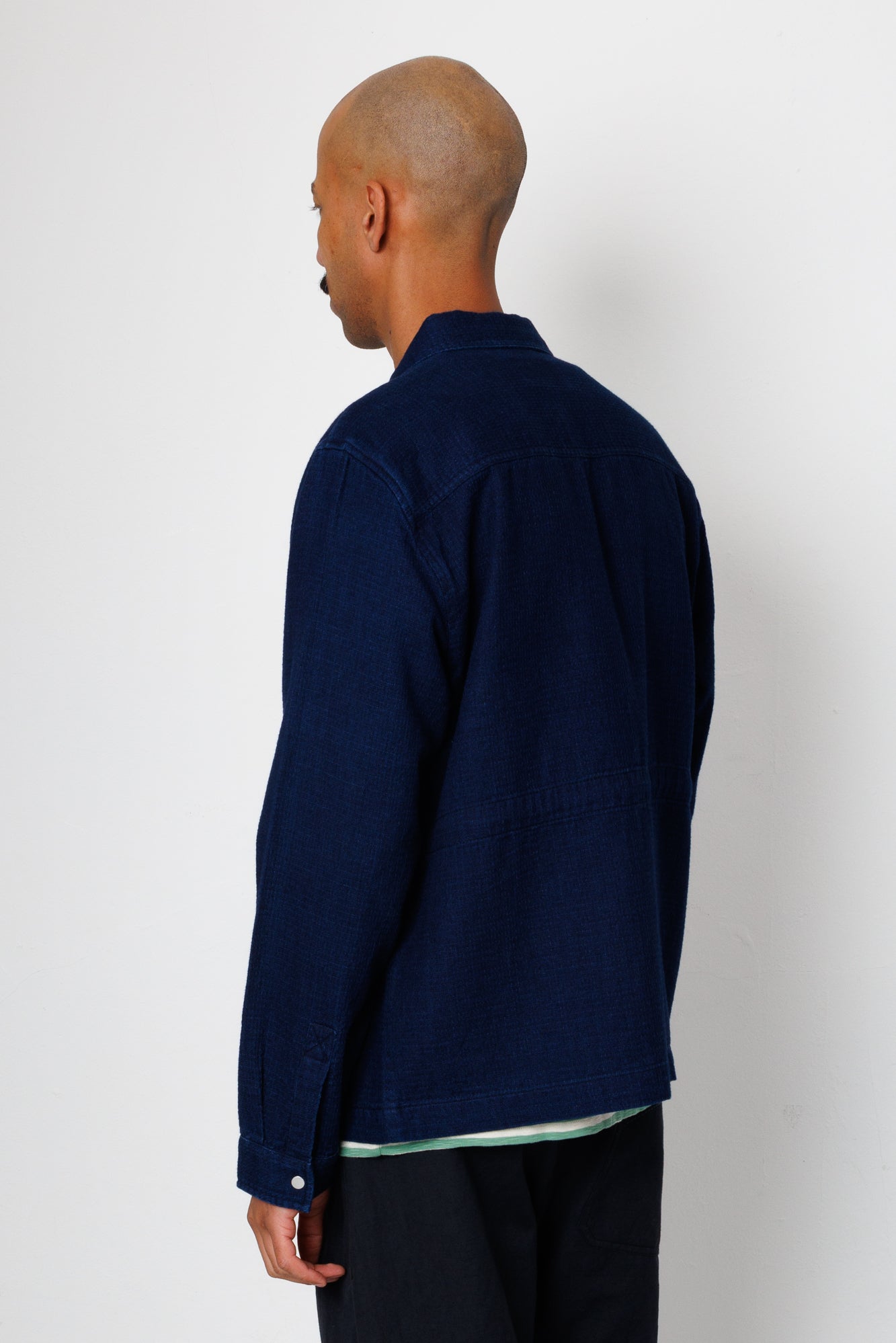 Folk | Folk Assembly Jacket - Indigo Basketweave