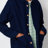 Folk | Folk Assembly Jacket - Indigo Basketweave