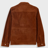 Brown corduroy jacket on a white background