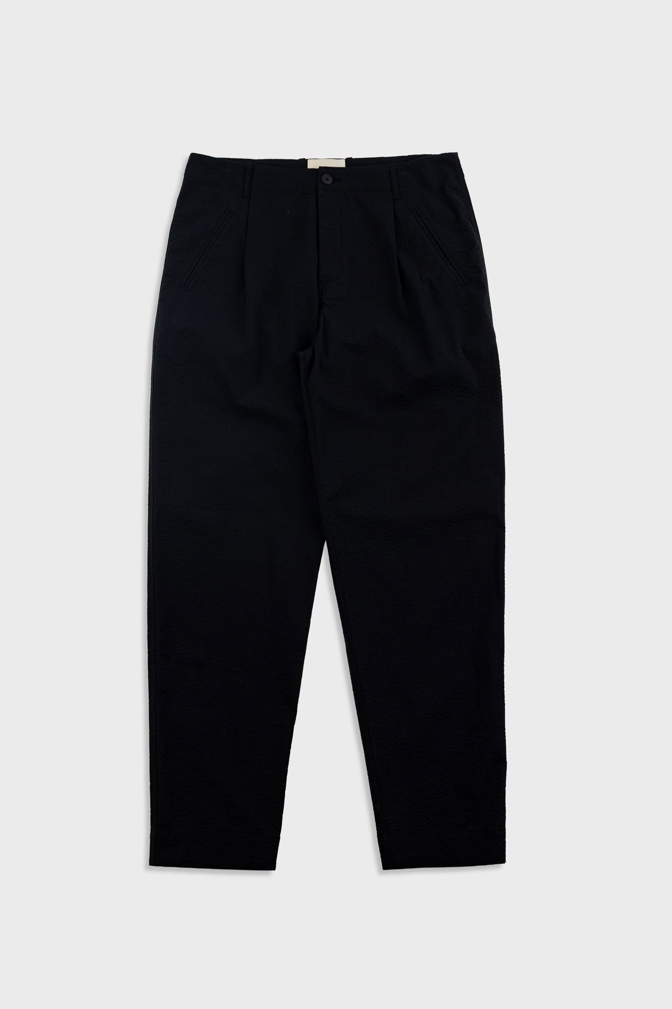 Folk | Folk Assembly Pant - Black Seersucker