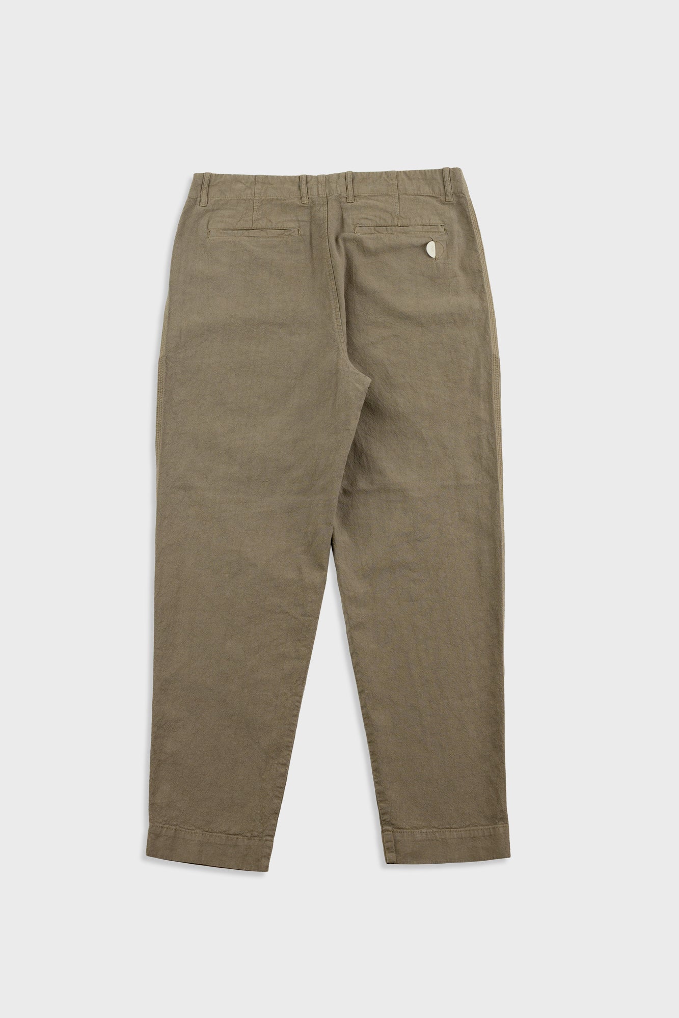 Folk | Folk Assembly Pant - Khaki Cotton Linen