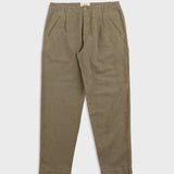 Folk | Folk Assembly Pant - Khaki Cotton Linen