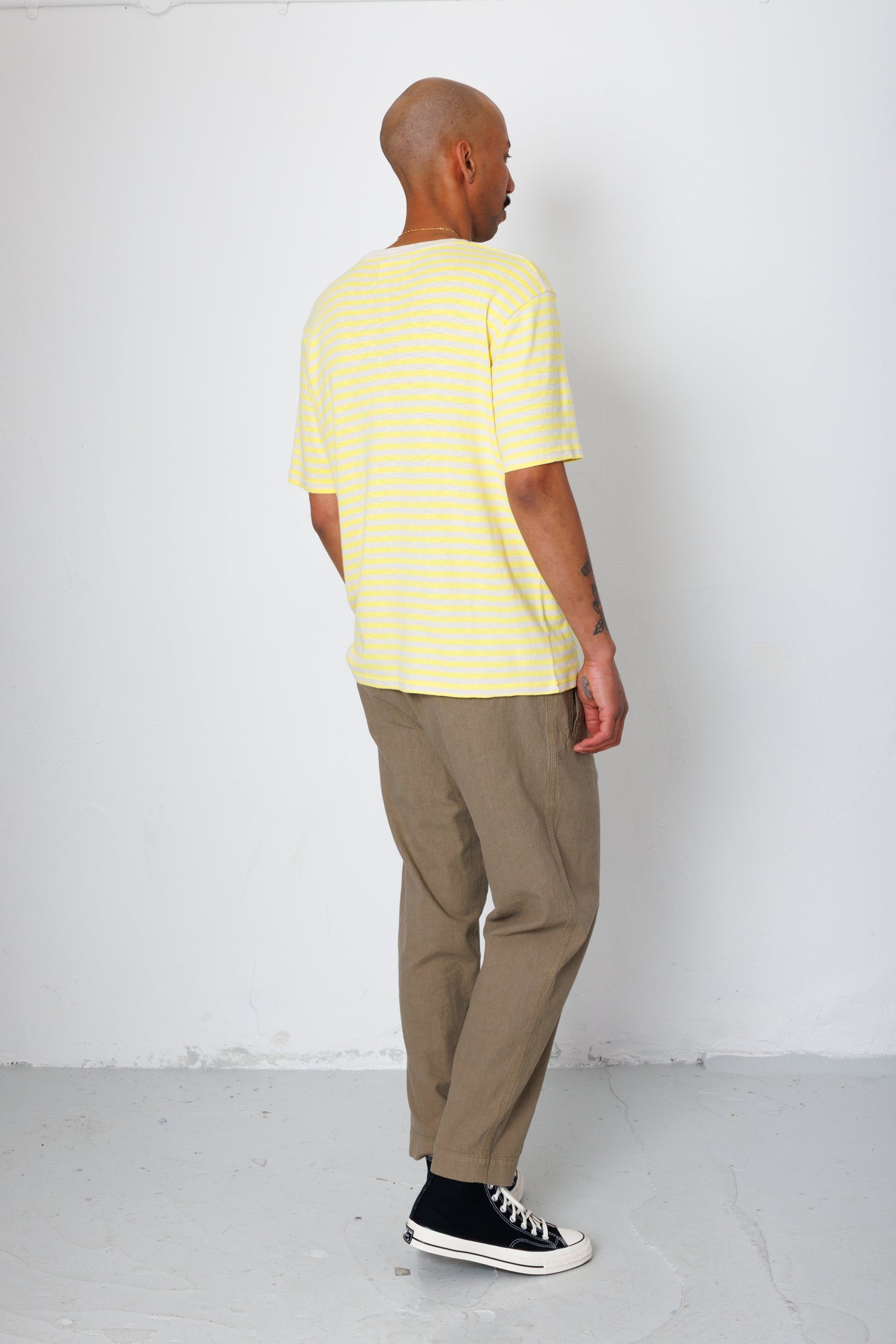 Folk | Folk Assembly Pant - Khaki Cotton Linen